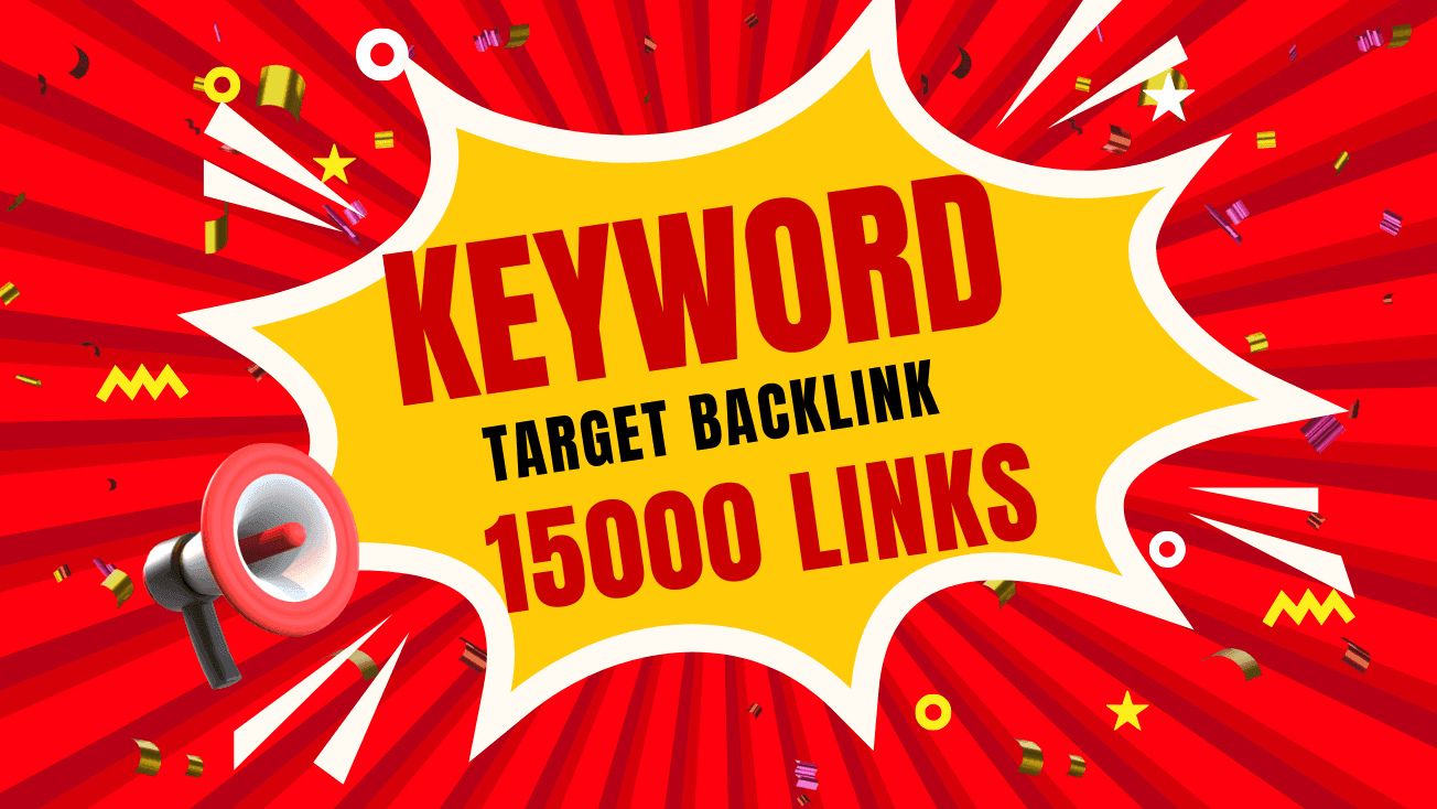 Keyword Target Backlink (15,000 Links)